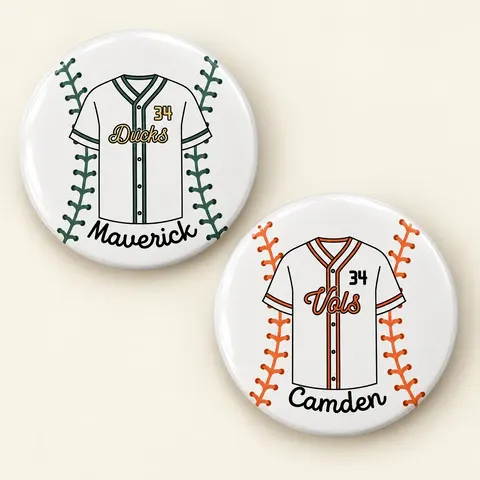 Personalized Baseball Jersey Badge
